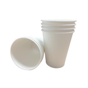 225ml 8oz SustainaBuild® White Paper Disposable Cups - Case of 1000